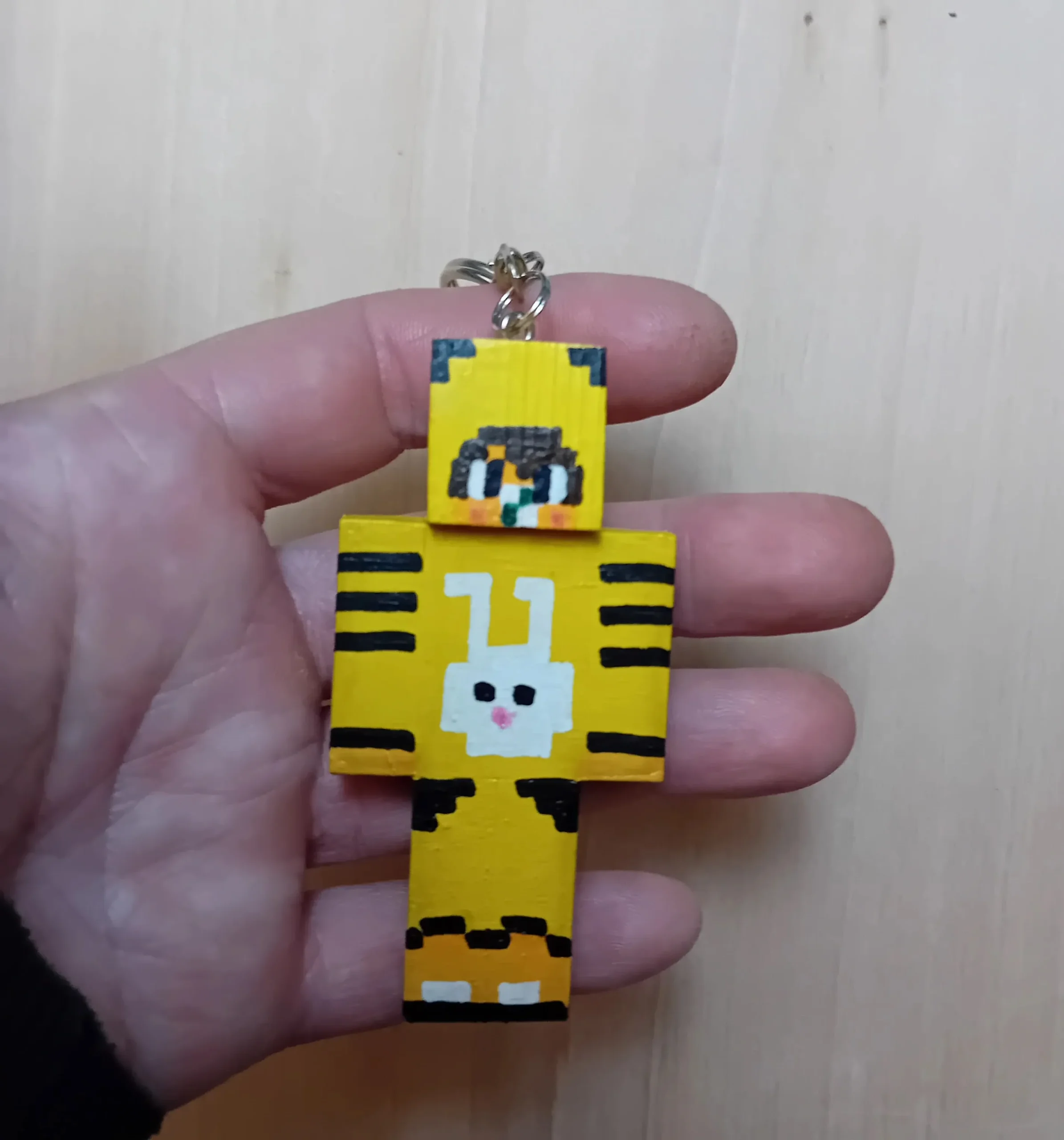 Handmade Wooden Keychain – KMC-013. - Image 4