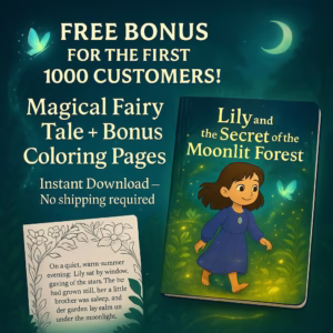 Lily and the Secret of the Moonlit Forest – Digital Fairy Tale (2 Languages, PDF)