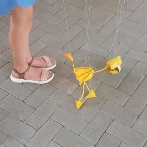 Simple Dragon Marionette – Handcrafted Toy with beaked Head, Color Choice Available